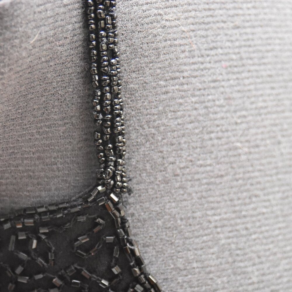 SOLD ON EBAY Scala Black Hand-Beaded Silk Formal Prom Dress Small - Picture 9 of 16